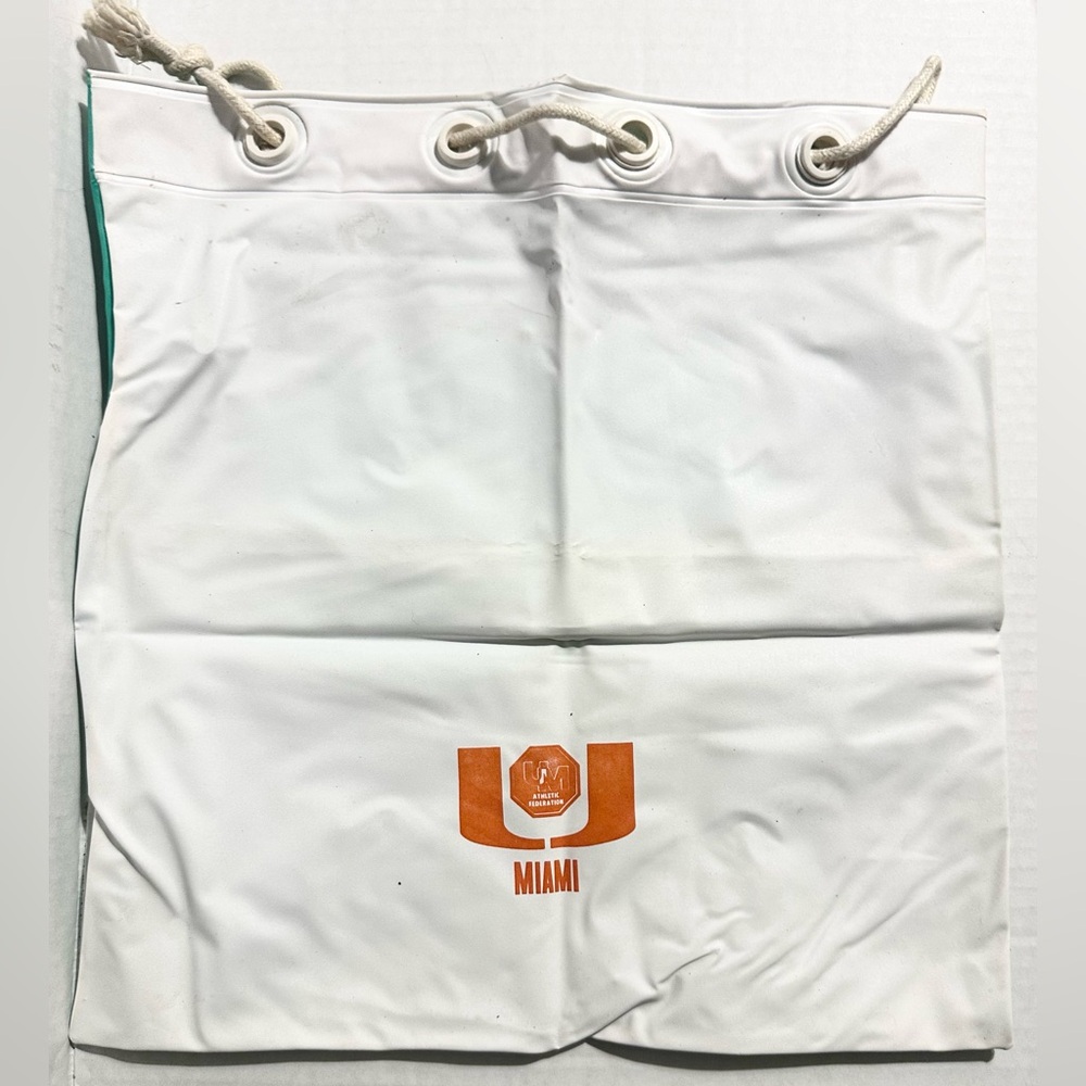Vintage 1980s University of Miami Hurricanes UM Athletic Federation Vinyl Bag